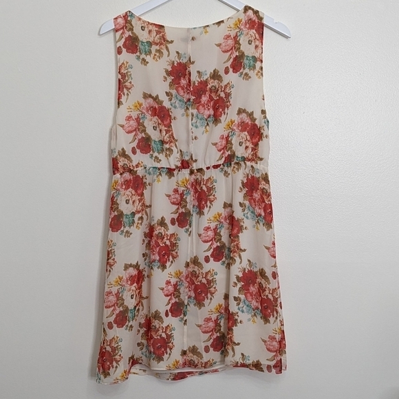Alice & Olivia White Medium Pink Floral Dress - Picture 6 of 6